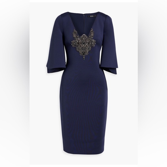 Elegant Badgely Mischka Embellished Bodice Cocktail Dress - Picture 2 of 3